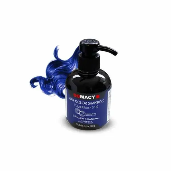 شامپو رنگساژ دوماسی مدل AMMONIA FREE شماره 6.99 حجم 300 میلی لیتر رنگ آبی درباری - 6