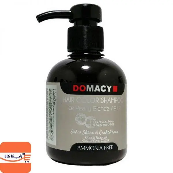 شامپو رنگساژ دوماسی مدل AMMONIA FREE شماره 9.12 حجم 300 میلی لیتر رنگ بلوند یخی مرواریدی - 6