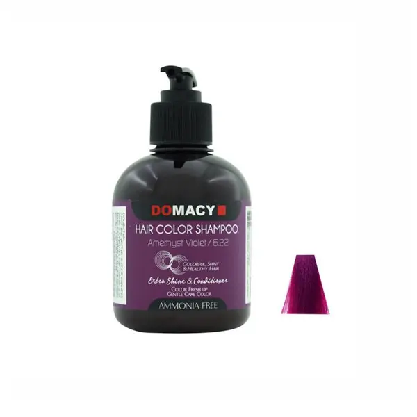 شامپو رنگ دوماسی رنگ بنفش آماتیس شماره ۶.۲۲ DOMACY Hair color shampoo - 2