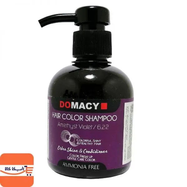شامپو رنگ دوماسی رنگ بنفش آماتیس شماره ۶.۲۲ DOMACY Hair color shampoo - 6
