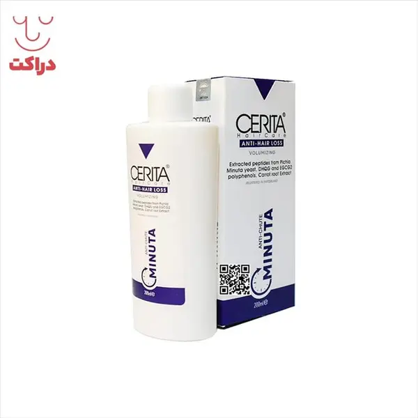 شامپو تقویت کننده مو سریتا مخصوص پوست سر معمولی و حساس حجم 200 میلی‌لیتر مدل Minuta