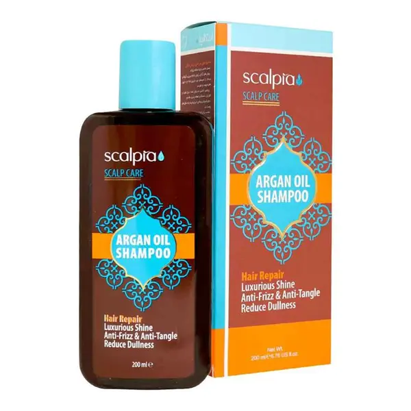 شامپو موی سر حاوی روغن آرگان اسکالپیا 200 میلی لیتر Scalpia Argan Oil Shampoo - 4