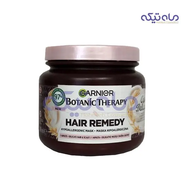 ماسک مو گارنیر مرطوب کننده عمیق حاوی کرم برنج و شیر جو دسر مدل بوتانیک تراپی حجم 340 میلی لیتر - 2
