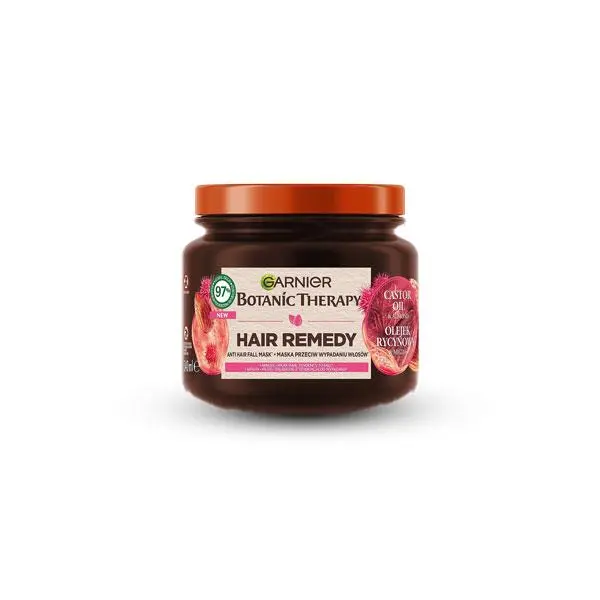 ماسک مو گارنیر احیا کننده و ضد ریزش حاوی روغن کرچک و بادام مدل بوتانیک تراپی حجم 340 میلی لیتر