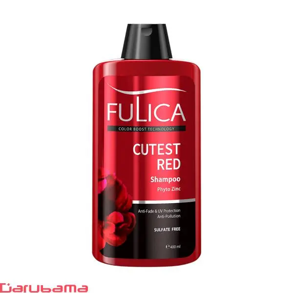 شامپو تثبیت کننده موهای قرمز فولیکا 400 میلی لیتر-Cutest red FULICA shampoo 400ml - 4