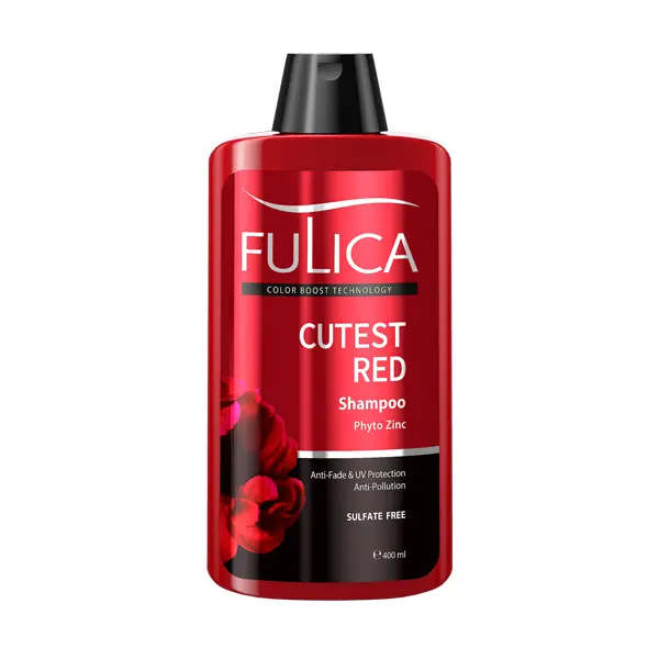 شامپو تثبیت کننده موهای قرمز فولیکا 400 میلی لیتر-Cutest red FULICA shampoo 400ml - 6