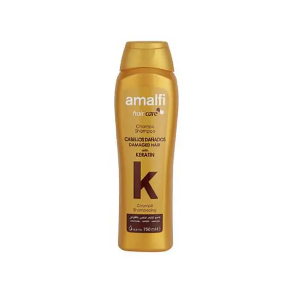 شامپو کراتینه مو های آسیب دیده طلایی 750 میل آمالفی ا Amalfi Keratin Damaged Hair Shampoo 750 ml - 2