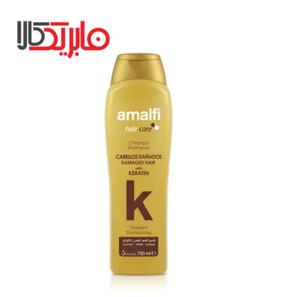 شامپو کراتینه مو های آسیب دیده طلایی 750 میل آمالفی ا Amalfi Keratin Damaged Hair Shampoo 750 ml - 5