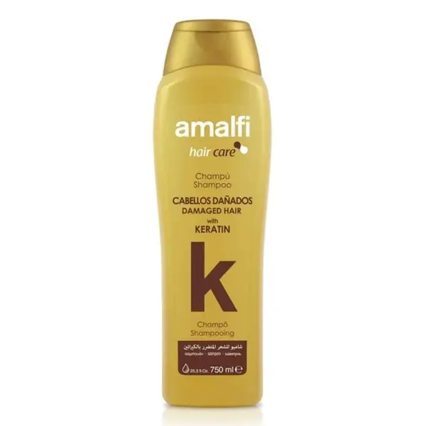 شامپو کراتینه مو های آسیب دیده طلایی 750 میل آمالفی ا Amalfi Keratin Damaged Hair Shampoo 750 ml - 3