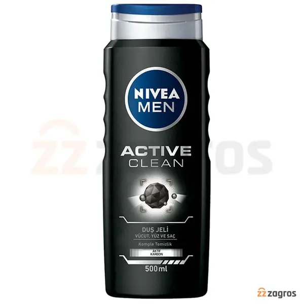 شامپو سر و بدن نیوآ مدل ACTIVE CLEAN حجم 500 میل - 2