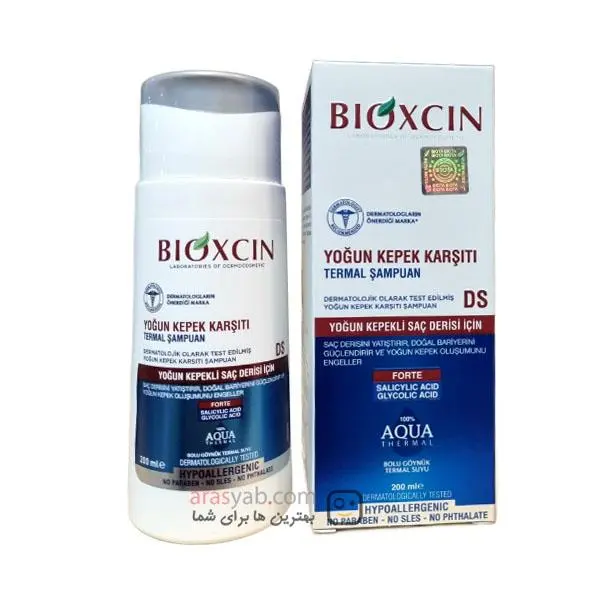 شامپو بدون سولفات ضد شوره بیوکسین مدل AQUA THERMAL حجم ۳۰۰ میل - 5