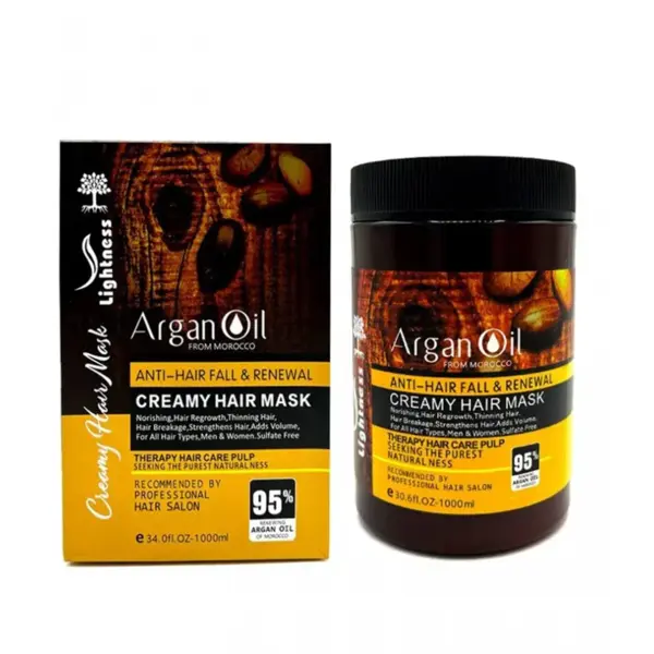 ماسک مو لایتنس مدل Argan oil حجم 1000 میلی لیتر - 2