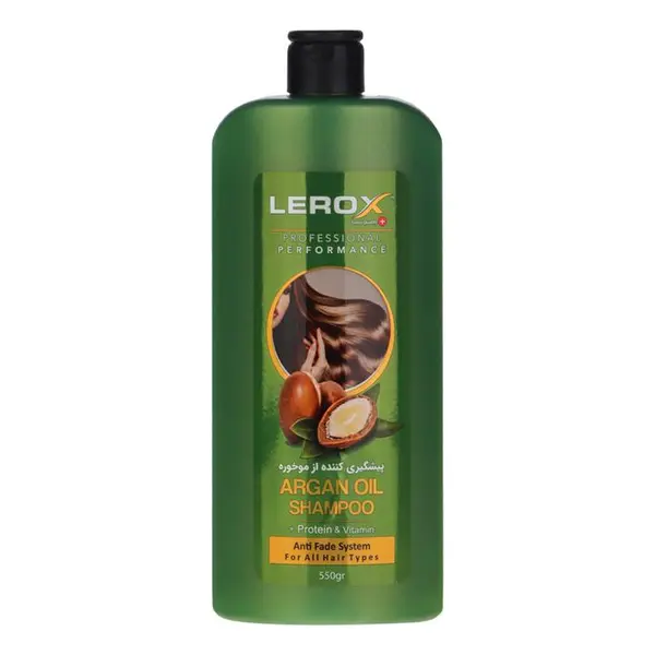شامپو تقویت کننده مو لروکس مدل ARGAN OIL مناسب برای موهای آسیب‌دیده و شکننده وزن 550 گرم - 5