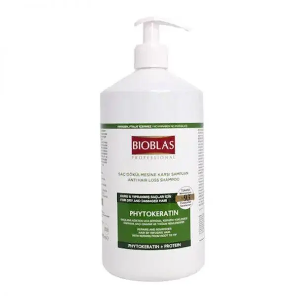 شامپو ضد ریزش مو بیوبلاس سبز مدل Bioblas Phytokeratin حجم 1000 میل - 3