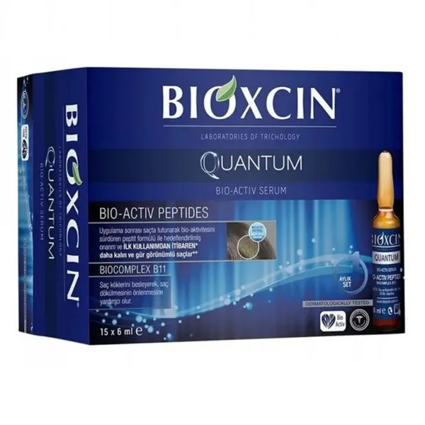 پک ۱۵ عددی سرم ضد ریزش بیوکسین کوانتوم BIOXCIN QUANTOM مناسب تمام موها حجم ۶ میل - 3