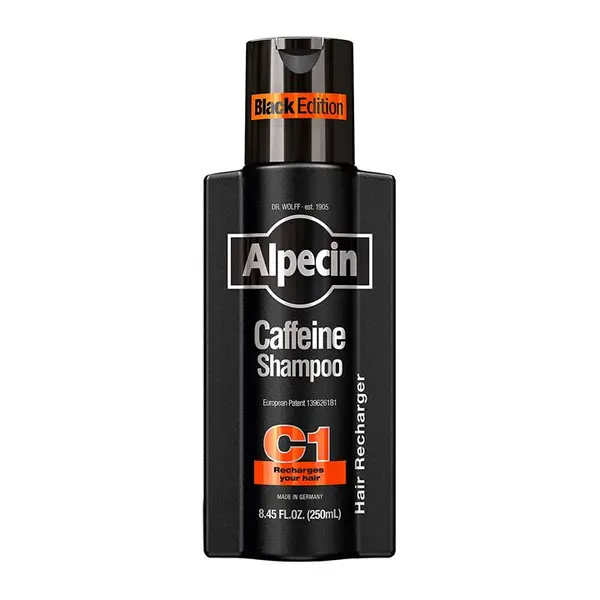 شامپو آلپسین مدل Caffeine C1 Black Edition مشکی 250 میل