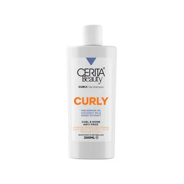 شامپو مغذی موی فر ضدوز و آبرسان سریتا Cerita Beauty Curly Hair Shampoo 200ml - 4