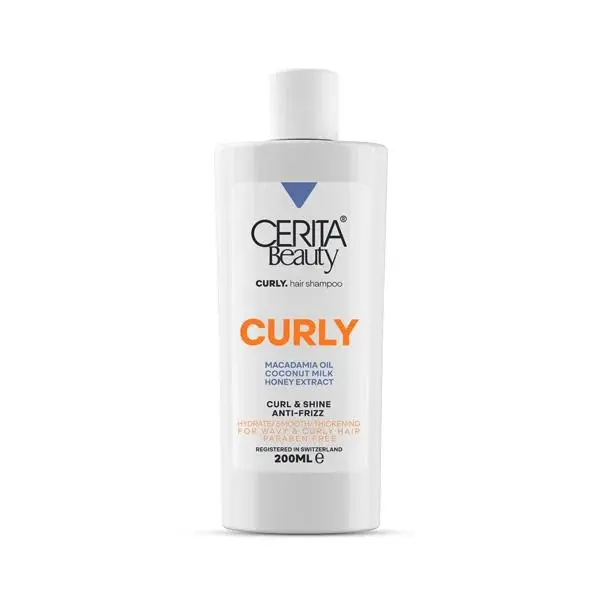 شامپو مغذی موی فر ضدوز و آبرسان سریتا Cerita Beauty Curly Hair Shampoo 200ml