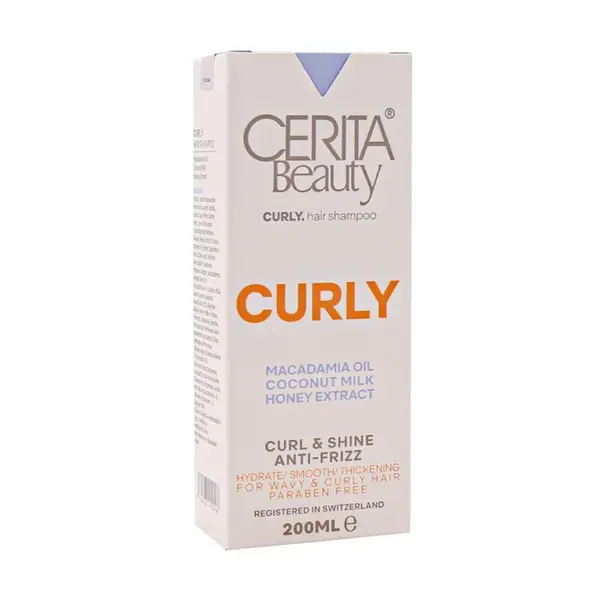 شامپو مغذی موی فر ضدوز و آبرسان سریتا Cerita Beauty Curly Hair Shampoo 200ml - 3