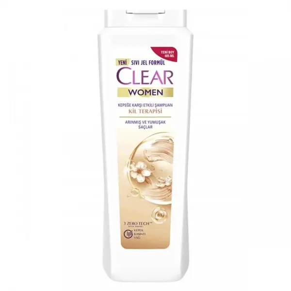 شامپو ضد شوره و نرم کننده زنانه کلیر CLEAR مدل Kil Terapisi 485 ml - 2