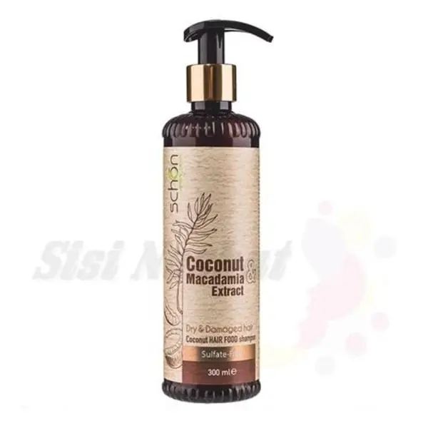 شامپو تقویت کننده مو شون مدل Coconut makadamia sulfate -free  حجم 300 میلی لیتر - 5