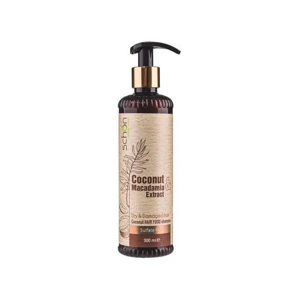 شامپو تقویت کننده مو شون مدل Coconut makadamia sulfate -free  حجم 300 میلی لیتر - 4