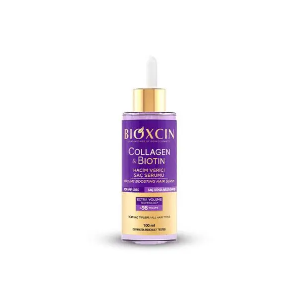 سرم حجم دهنده مو بیوکسین مدل collagen & biotin قطع ریزش مو حجم 100 میلی - 2