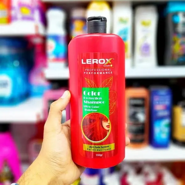 شامپو تثبیت کننده رنگ مو لروکس مدل Color Protection حجم 550 میلی لیتر - 5