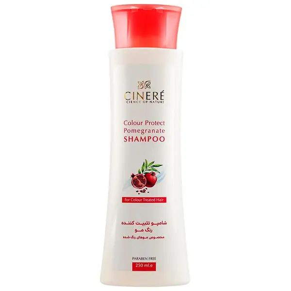 شامپو تثبیت کننده رنگ موی سینره انار مدل Colour Protect Pomegranatte حجم 250 میلی لیتر