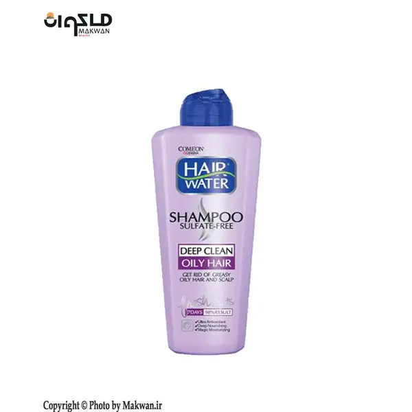 شامپو هیرواتر بدون سولفات موهای چرب کامان مدل DEEP CLEAN حجم 400 میلی لیتر - 2