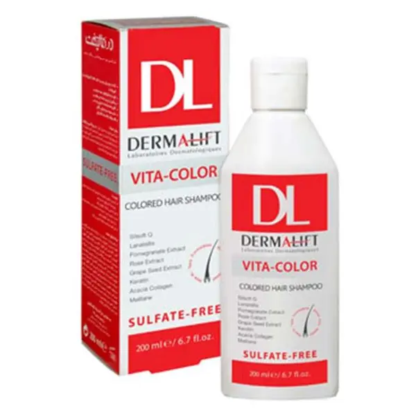 شامپو موهای رنگ شده ویتا کالر درمالیفت | Dermalift Vita Color Colored Hair Shampoo