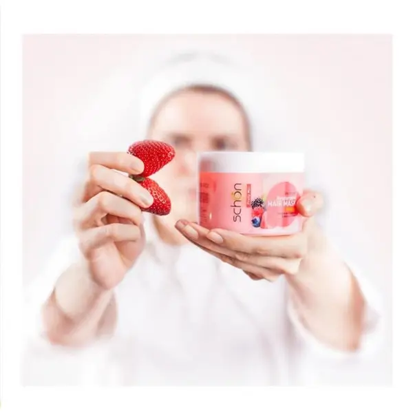 ماسک موی میوه ای احیا کننده و درخشان کننده کاسه ای شون مدل Fruity Mix حاوی عصاره میوه مناسب موهای خشک، رنگ شده و آسیب دیده حجم 300 میل - 2