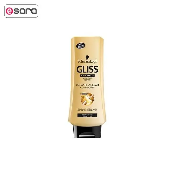 سرم دو فاز موی مغذی و ضد موخوره Gliss Ultimate Oil Elixir شوارتزکف 200 میل - 5