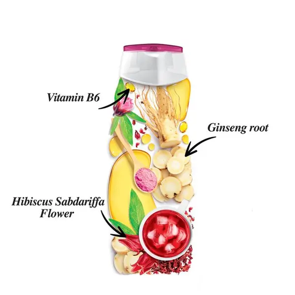 شامپو تقویت کننده مو اکتیو مدل موهای ضعیف و شکننده Hibiscus Flower حجم 350 میلی لیتر - 2