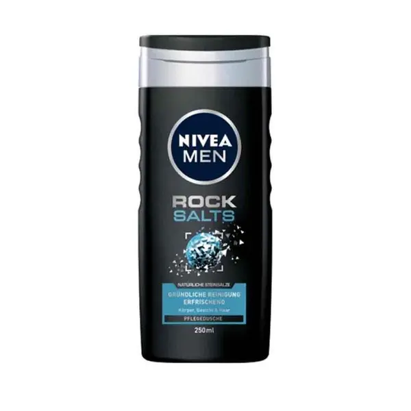 شامپو سر وبدن مردانه آلمانی نیوآ Nivea Rock Salts مناسب انواع پوست و مو 250 میل - 2