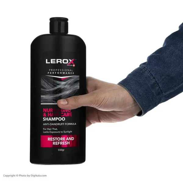 شامپو مو لروکس مدل Nurturing & Hair Care حجم 550 میلی لیتر - 3