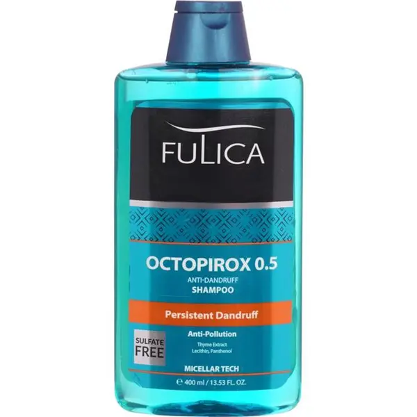 شامپو روزانه فاقد سولفات ضد شوره مو فولیکا مدل Octopirox 0.5 ظرفیت 400 میلی لیتر