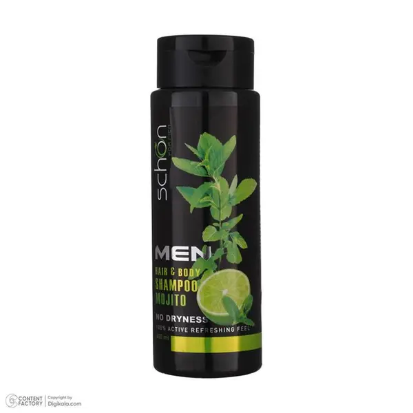 شامپو سر و بدن مردانه شون Schon مدل Mojito حجم 400 میلی لیتر - 4