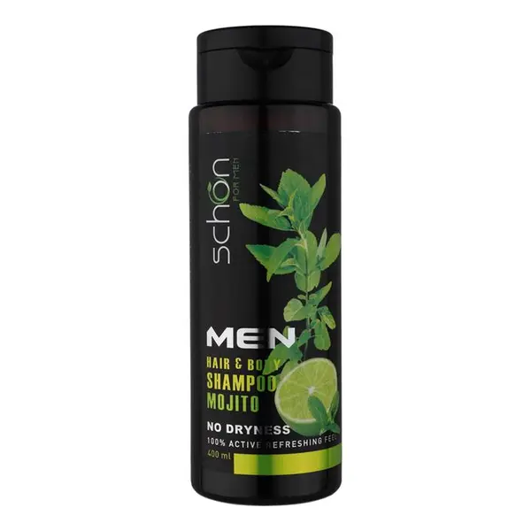 شامپو سر و بدن مردانه شون Schon مدل Mojito حجم 400 میلی لیتر - 5