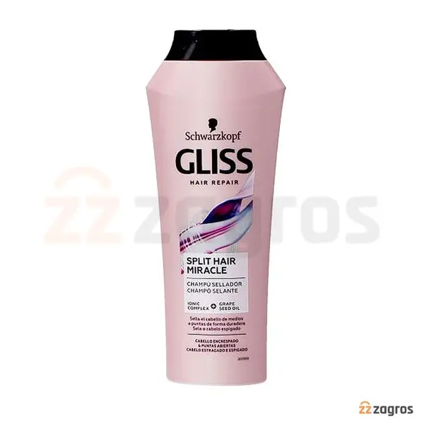 شامپو گلیس مدل Split Hair Miracle مناسب موهای وز و آسیب دیده حجم 370 میل - 3