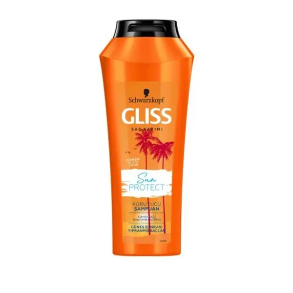 شامپو گلیس نارنجی محافظ مو SUN PROTECT ظرفیت ۵۲۵ میلی لیتر