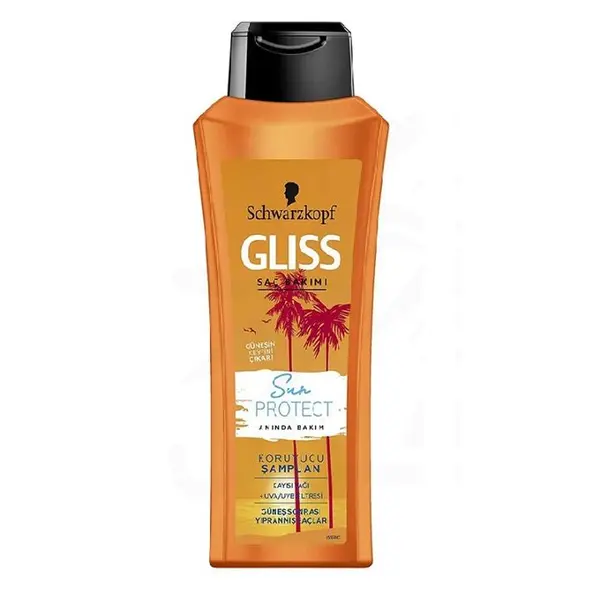 شامپو گلیس نارنجی محافظ مو SUN PROTECT ظرفیت ۵۲۵ میلی لیتر
