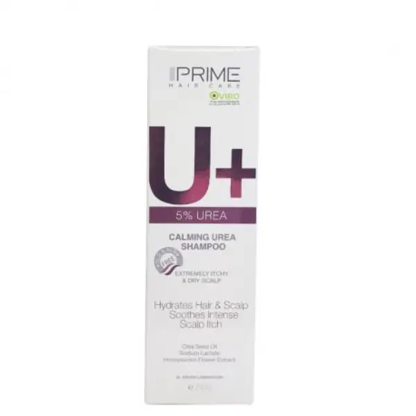 شامپو+U اوره 5 % پریم Prime حجم 250 میلی لیتر - 5