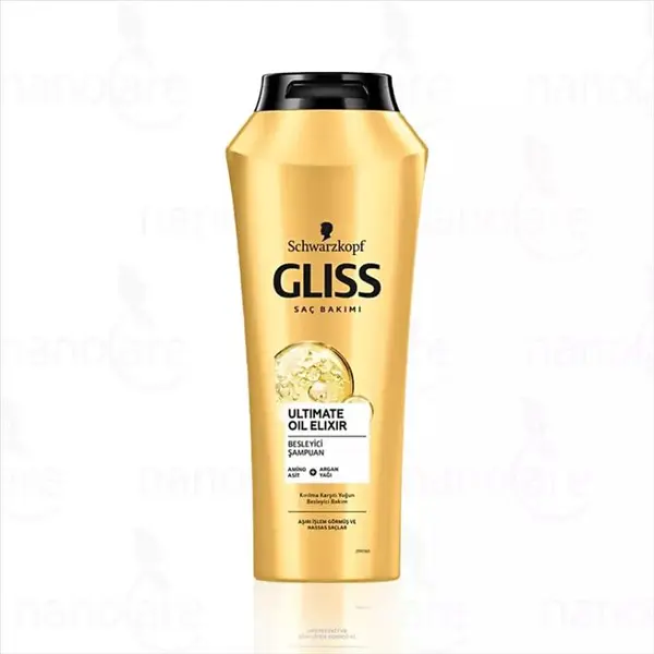 شامپو تغذیه کننده مو گلیس Ultimate Oil Elixir مناسب موهای حساس و آسیب دیده (GLISS)
