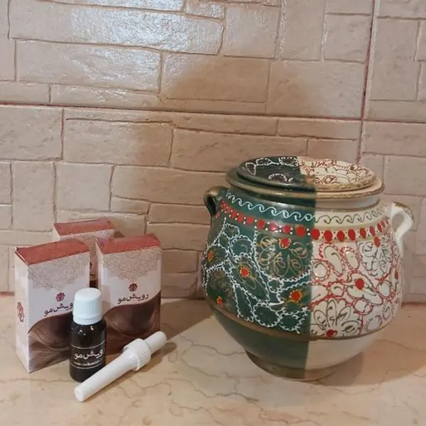 روغن رویش مو احیای سلامت مورد تایید دکتر روازاده پرپشت کننده مو و ابرو جلوگیری از ریزش مو  درمان ریزش مو سکه ای