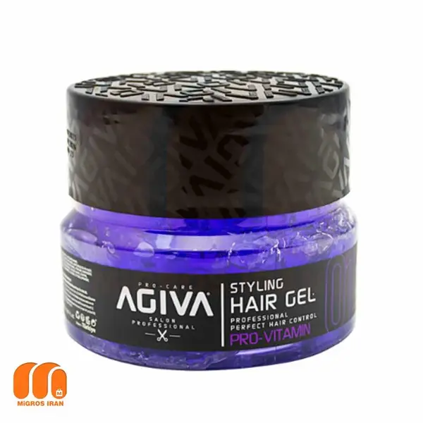 ژل مو حالت دهنده Agiva  آگیوا شماره 1 رنگ آبی Pro Vitamin حجم 700 میل - 4