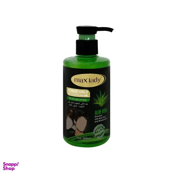 ژل مو مکس لیدی مدل ALOVERA حجم 260 میلی لیتر