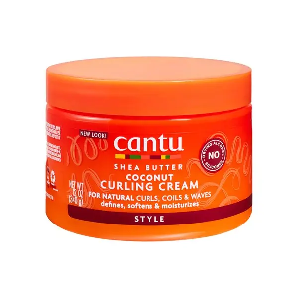کرم حالت دهنده موی فر شی باتر  و نارگیل کنتو Cantu COCONUT CURLING CREAM 340ml - 2