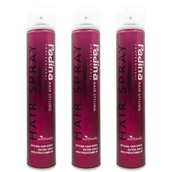 اسپری حالت دهنده مو پادینا مدل Extra Hold حجم 500 میلی لیتر مجموعه 3 عددی - 4