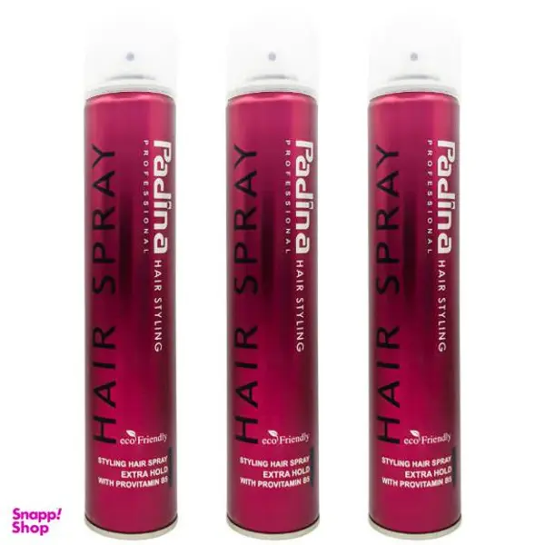 اسپری حالت دهنده مو پادینا مدل Extra Hold حجم 500 میلی لیتر مجموعه 3 عددی - 3